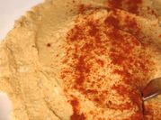 Una foto de humus saludable