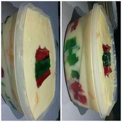 A picture of Fruit trifle custard#eid recipe.