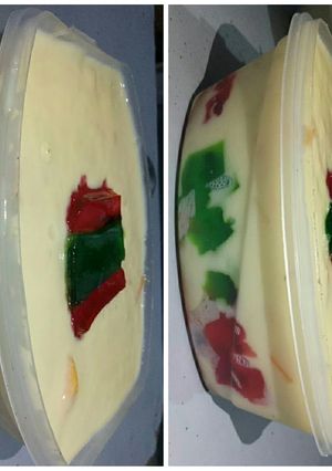 A picture of Fruit trifle custard#eid recipe.