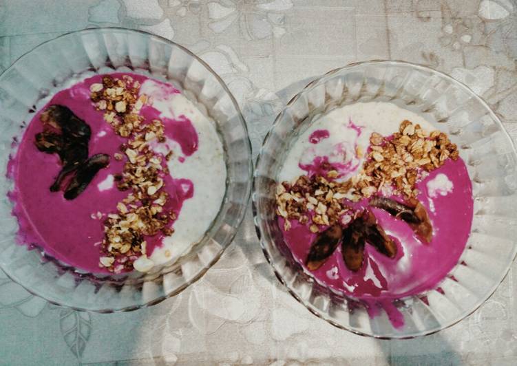 Resep Healthy Breakfast: Mangkuk Smoothies Buah Naga Manis, Bikin Ngiler