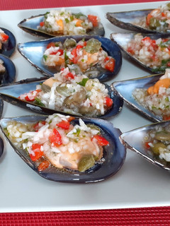 Una foto de Mejillones con vinagreta