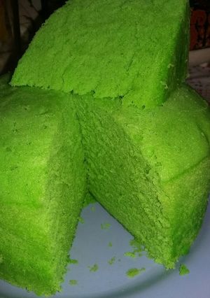 Foto resep Bolu pandan kukus lembut menul menul