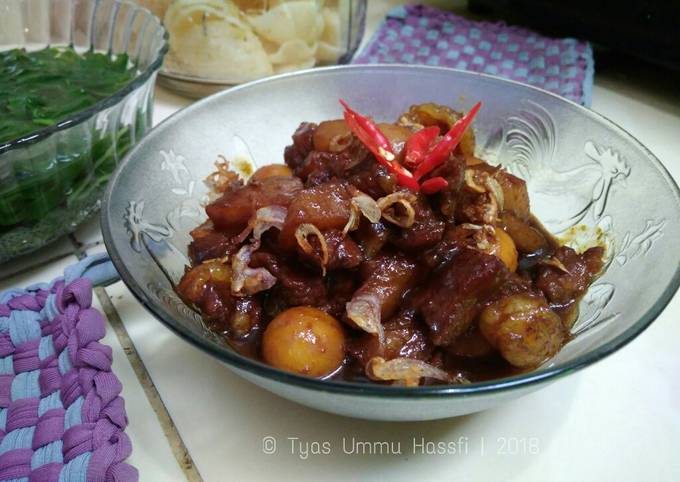 Semur Daging Telur Puyuh (#PR_AnekaSemur)