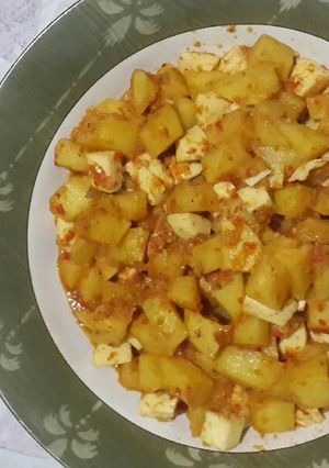 Foto resep Sambel goreng kentang dan putih telur