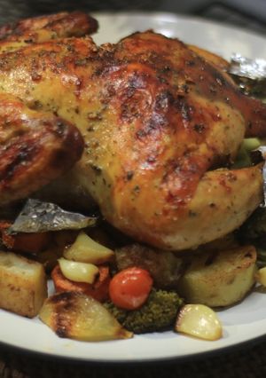 Foto resep 37. Roasted Chicken Vegetables