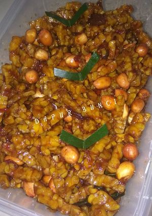Foto resep Kering tempe kacang pedas manis