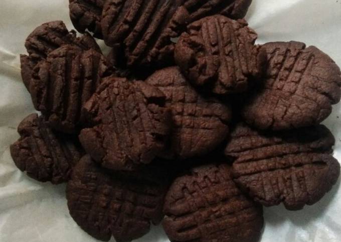 Cookies Coklat Sederhana no oven