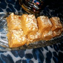 A picture of Besan ki barfi.