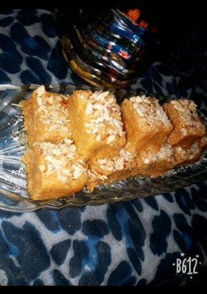 A picture of Besan ki barfi.