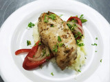 Pechuga de Pollo, Papa majada y Vegetales sarteados