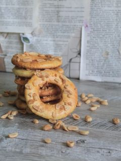 Фото Пісочне печиво з арахісом.