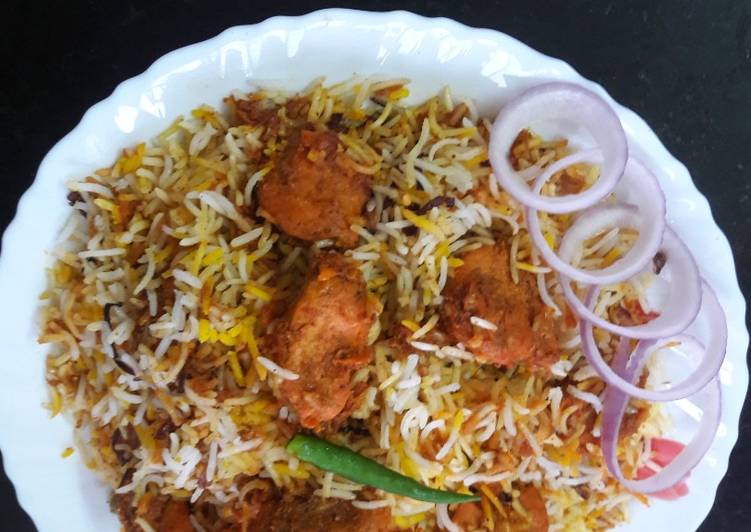 Chicken tikka dum biriyani