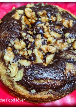 A picture of Walnut marble cake.