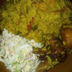 A picture of My special Jollof rice contest.