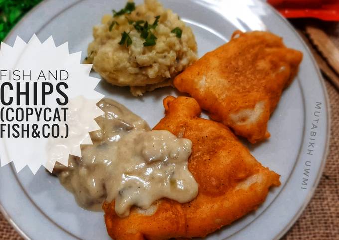 Resep Fish n Chips with Mushroom Sauce 🍄 Anti Gagal