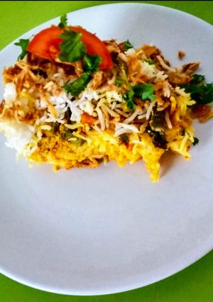 A picture of Hydrabadi Vegetables briyani.