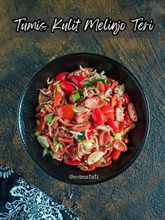 Foto resep Tumis Kulit Melinjo Teri
