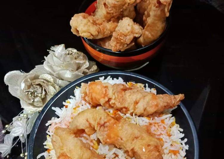 Recipe of Favorite KFC HOT_SHOT WITH RICE