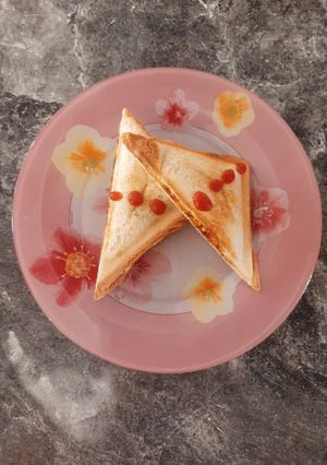 عکسی از دستور اسنک مرغ و پنیر چدار