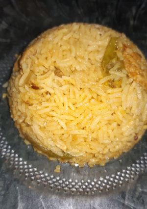 A picture of Masala soya rice.