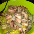 Cumi asin tumis sawi putih