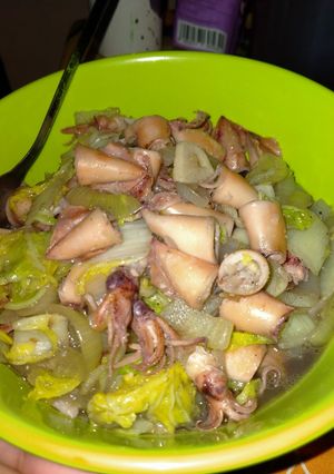 Foto resep Cumi asin tumis sawi putih
