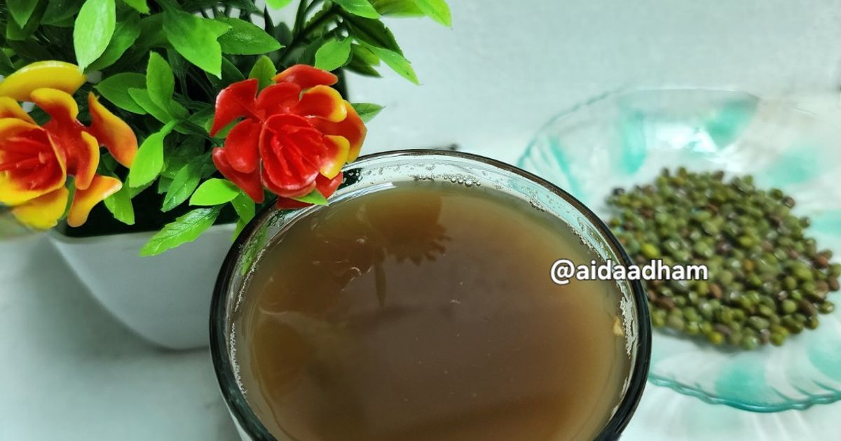 Wedang Kacang Ijo (tanpa santan, tanpa rendam)