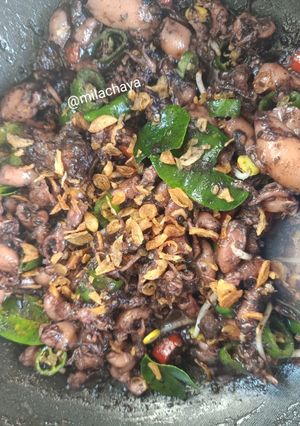 Foto resep Baby cumi hitam