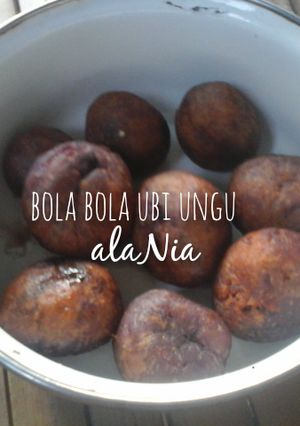 Foto resep Bola bola ubi ungu
