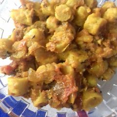 A picture of Gatte ki sukhi sbji.