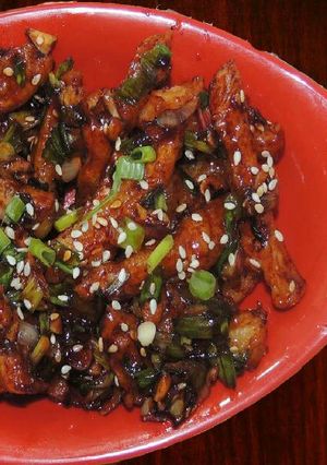 A picture of Crispy Honey Chilli Potato.
