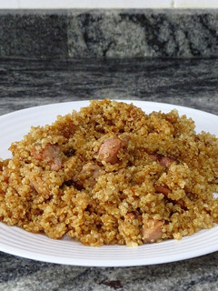 Una foto de Quinoa con pavo