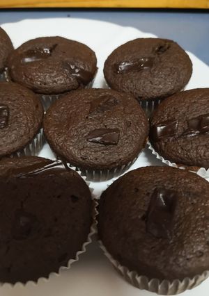 Una foto de Magdalenas brownie light