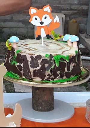 Una foto de Torta de baby shower