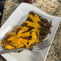 Easy cheddar and veggie omelette-レシピのメイン写真