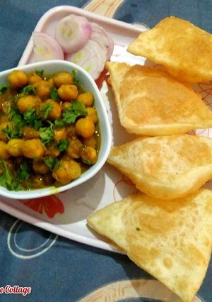 A picture of Spicy chole.
