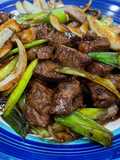 Daging sapi lada hitam ala restoran