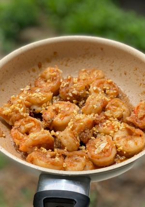 Hình của món Tôm Cháy Tỏi.