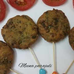 A picture of Peas and rice lollipop.