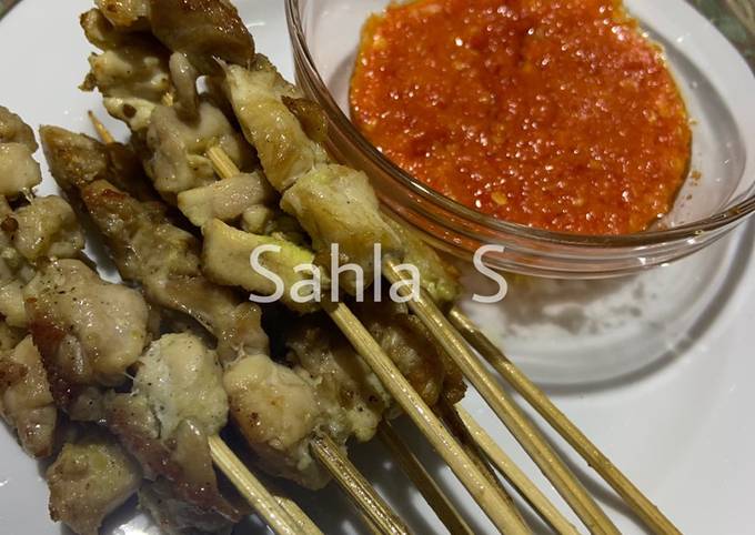  Resep gampang memasak Sate Ayam Sambal Taichan dijamin nagih banget