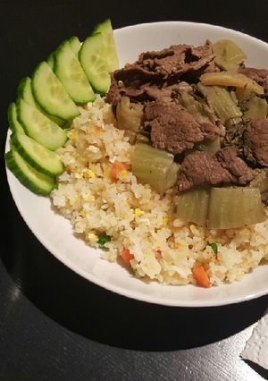 Hình của món Cơm chiên dưa bò.
