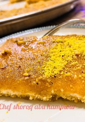صورة لوصفة كنافة ناعمةبخبز الحمام (صمون)