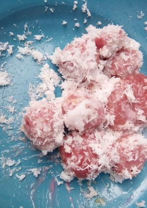 Foto resep Klepon buah naga (simple)