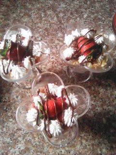 صورة لوصفة تحلية الفراولة بجينواز 🍓🍓
