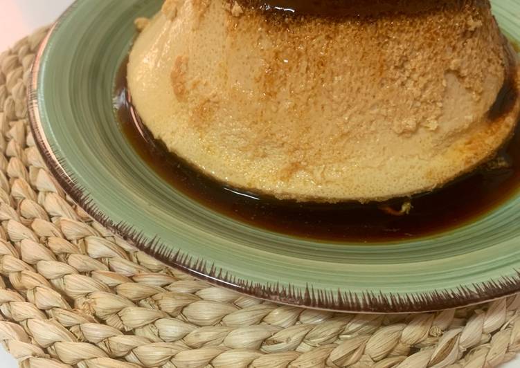 Flan de huevo proteico fit