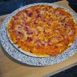 Pizza de Jamón York y Queso en Mini-Horno