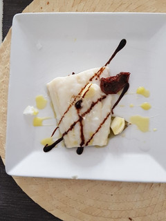 Una foto de Bacalao confitado