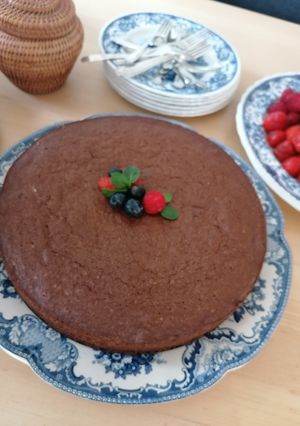 Una foto de Torta de chocolate(almendras) 🥧