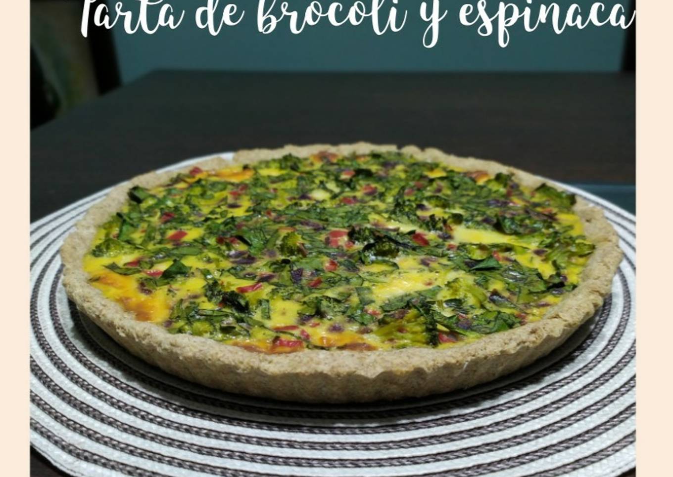 Tarta de brócoli y espinaca