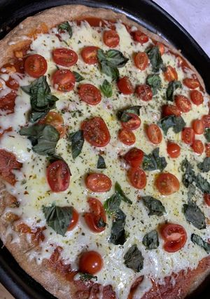 Una foto de Pizza 100% integral